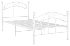 Białe loftowe łóżko z metalu 100x200 cm C0-Z90