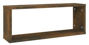 Półki ścienne, 2 szt., przydymiony dąb, 60x15x23 cm
