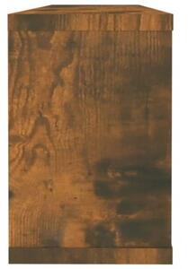 Półki ścienne, 2 szt., przydymiony dąb, 60x15x23 cm