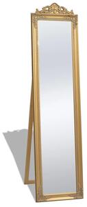 Złote stojące lustro w stylu glamour L7-A39