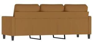 Sofa 3-osobowa, brÄ zowa, 180 cm, tapicerowana aksamitem