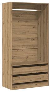 Szafa, dÄ b artisan, 100x50x200 cm, materiaÅ drewnopochodny