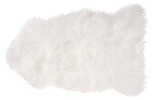Dekoracyjny dywanik narzuta sztuczna skóra futro owcze biały Mungo Beliani