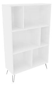 Biały regał na nóżkach w stylu loft H4-M72