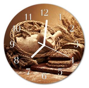 Zegar ścienny okrągły Chleb zboże