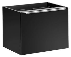 Czarna wisząca szafka pod umywalkę 60 cm G1-K25