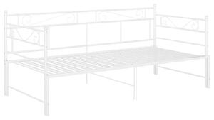 Białe metalowe łóżko rozkładane 90x200 cm D4-D76
