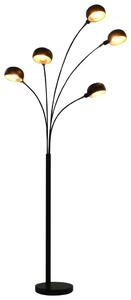 Czarno-złota lampa zodiac podłogowa regulowana - 3X EX184 P5-E74