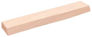 Półka, 60x10x4 cm, surowe lite drewno dębowe