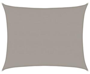 Żagiel przeciwsłoneczny, 160 g/m², jasnoszary, 6x8 m, hdpe