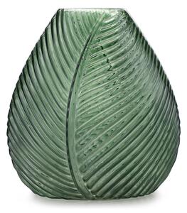 Ozdobny wazon Butelkowa zieleń Styl boho OASIS-21x8x22 cm