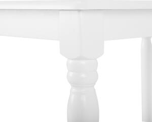 Retro stół do jadalni prostokątny drewniane nogi 180 x 90 cm biały Cary Beliani