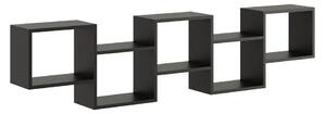 Czarna minimalistyczna półka ścienna H1-T03