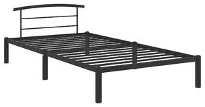 Czarne metalowe łóżko pojedyncze 90 x 200 cm S8-T46