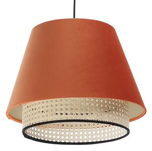 Czerwona stożkowa lampa wisząca boho - A343 F2-G81