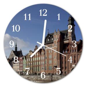Zegar ścienny okrągły Gdańsk miasto