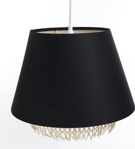 Czarna lampa wisząca boho nad stół - A345 D1-H35