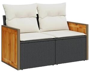 Sofa ogrodowa z białymi poduszkami W2-K74
