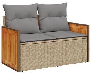 Sofa ogrodowa z szarymi poduszkami H1-R57