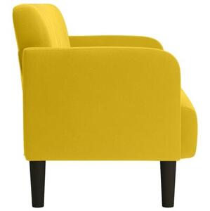 Sofa dwuosobowa Å¼Ã³Åta 109 cm aksamitna