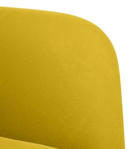 Sofa dwuosobowa Å¼Ã³Åta 109 cm aksamitna