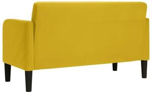 Sofa dwuosobowa Å¼Ã³Åta 109 cm aksamitna