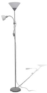 Szara lampa podłogowa dwupunktowa - 5X EX06 K7-G57