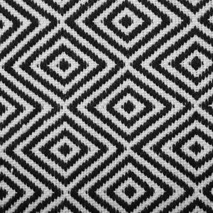 Dywan zewnętrzny na taras geometryczny wzór 80 x 150 cm czarno-biały Imircik Beliani