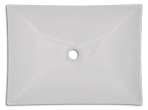 Umywalka łazienkowa, biała porcelana nietypowy kształt
