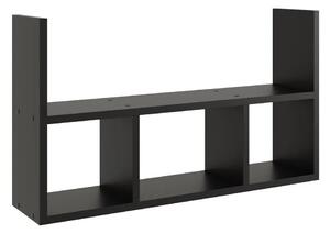 Czarna Minimalistyczna Półka Wisząca F6-L22