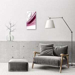 Zegar Szklany Pionowy Sztuka Abstrakcja grafika różowy