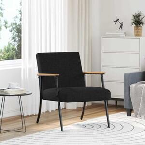 Nowoczesny fotel aksamitny z ergonomicznym designem w kolorze czarnym