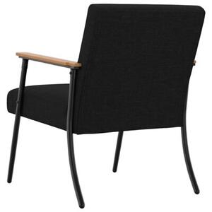 Nowoczesny fotel aksamitny z ergonomicznym designem w kolorze czarnym
