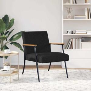 Nowoczesny fotel aksamitny z ergonomicznym designem w kolorze czarnym