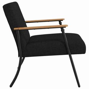 Nowoczesny fotel aksamitny z ergonomicznym designem w kolorze czarnym