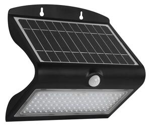 Nowoczesny czarny kinkiet solarny z czujką ruchu - 6.8W B0-N79