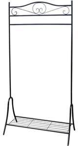 Czarny zdobiony wieszak na ubrania W2-L15