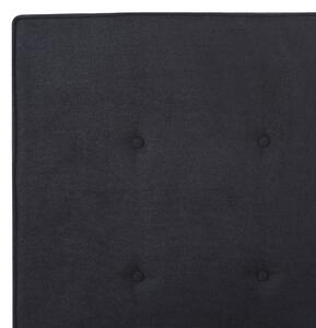 Nowoczesne łóżko tapicerowane stelaż 160 x 200 cm pikowane czarne Ambassador Beliani