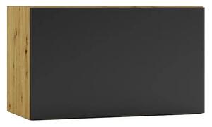 Szafka pod okap 60 cm dąb artisan + czarny R9-Z91