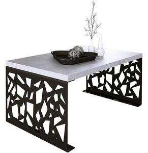 Nowoczesny stolik kawowy czarny + beton B1-L35