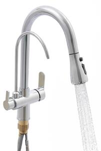 3-drożna bateria kuchenna bateria kuchenna - bateria kuchenna do wody pitnej, ciepła i zimna woda 3 w 1 bateria kuchenna zlewozmywakowa system filtrów bateria zlewozmywakowa do kuchni