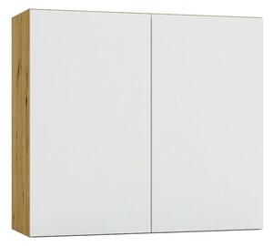 Szafka kuchenna górna 80 cm dąb artisan + popiel H6-A25