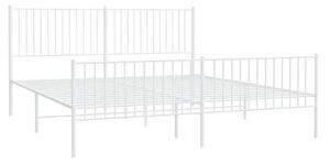 Białe metalowe łóżko 200x200 cm M8-M16