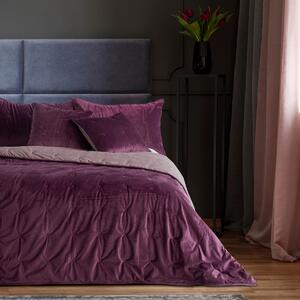 DecoKing – Narzuta na łóżko Premium Pikowana Dwustronna Berry Welwet DAISY-170x210 cm