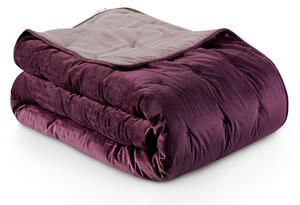DecoKing – Narzuta na łóżko Premium Pikowana Dwustronna Berry Welwet DAISY-200x220 cm