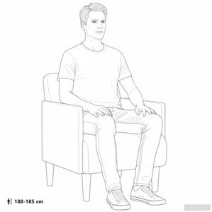 Sofa fotel z podÅokietnikami ciemnoszary 55 cm aksamit