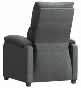 Fotel rozkÅadany, ciemnoszary, tapicerowany tkaninÄ
