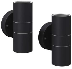 2 zewnętrzne kinkiety w kolorze czarnym - O-006 F4-P40