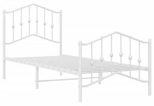 Białe metalowe łóżko loftowe 100x200 cm D8-F82