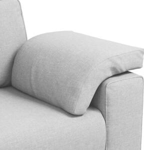 Sofa szary chmur 180 x 77 x 82 cm tkanina